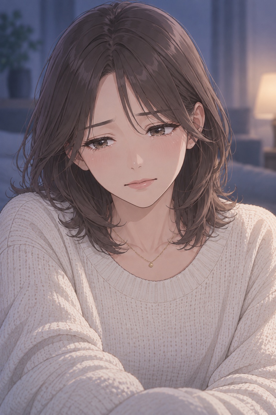 夜ひとり涙ぐむみお